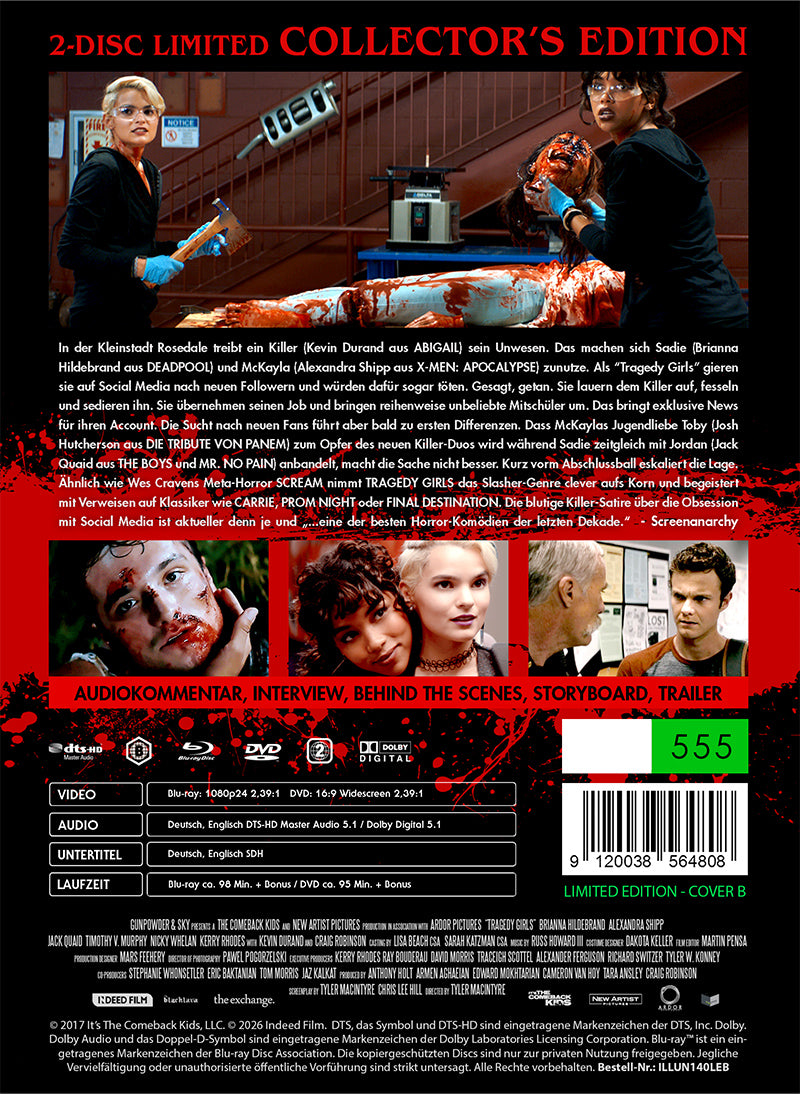 TRAGEDY GIRLS Limited (555) UNCUT MediaBook Cover B – Black Lava 