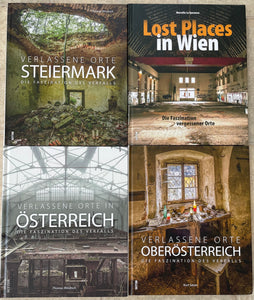 LOST PLACES / Verlassene Orte in Österreich 4 Bildbände - German Books