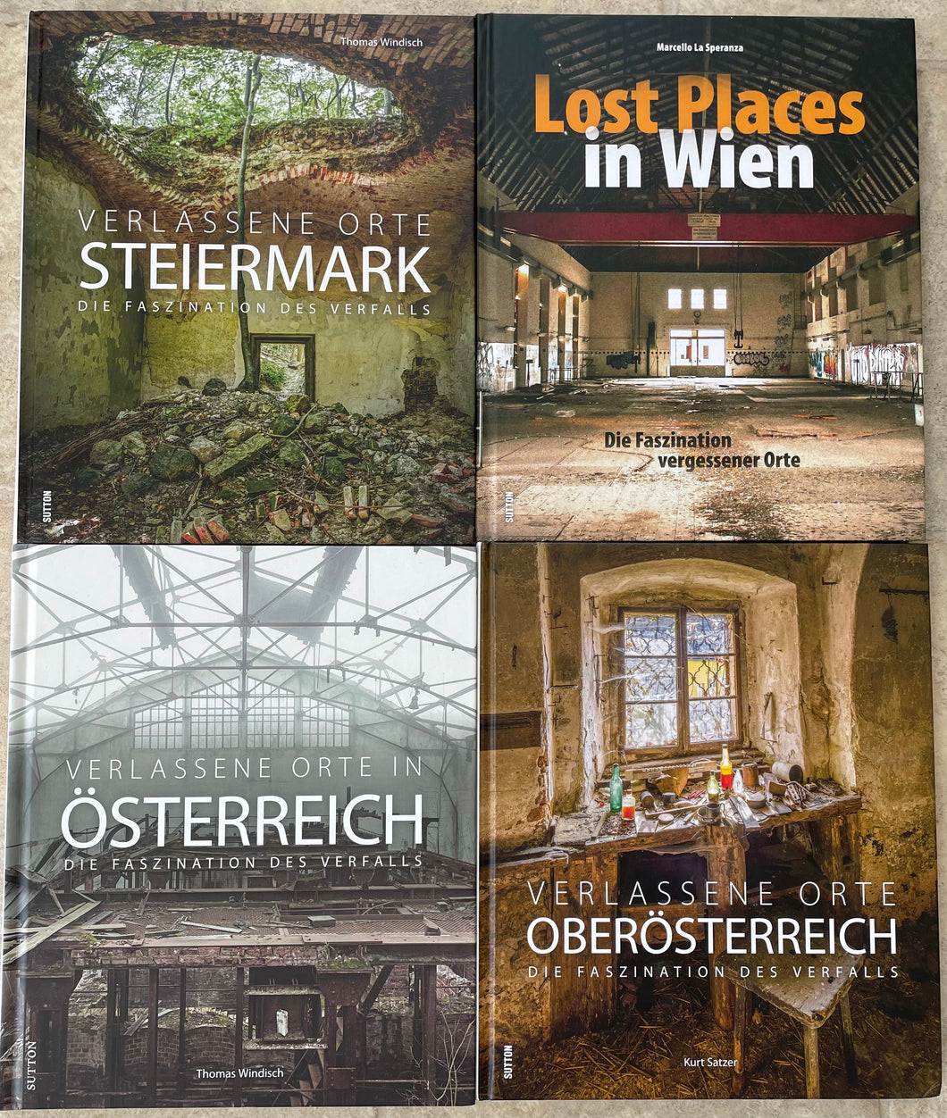 LOST PLACES / Verlassene Orte in Österreich 4 Bildbände - German Books