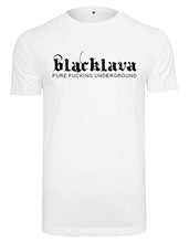 Load image into Gallery viewer, Blacklava Pure fucking Underground - White T-Shirt Round Neck
