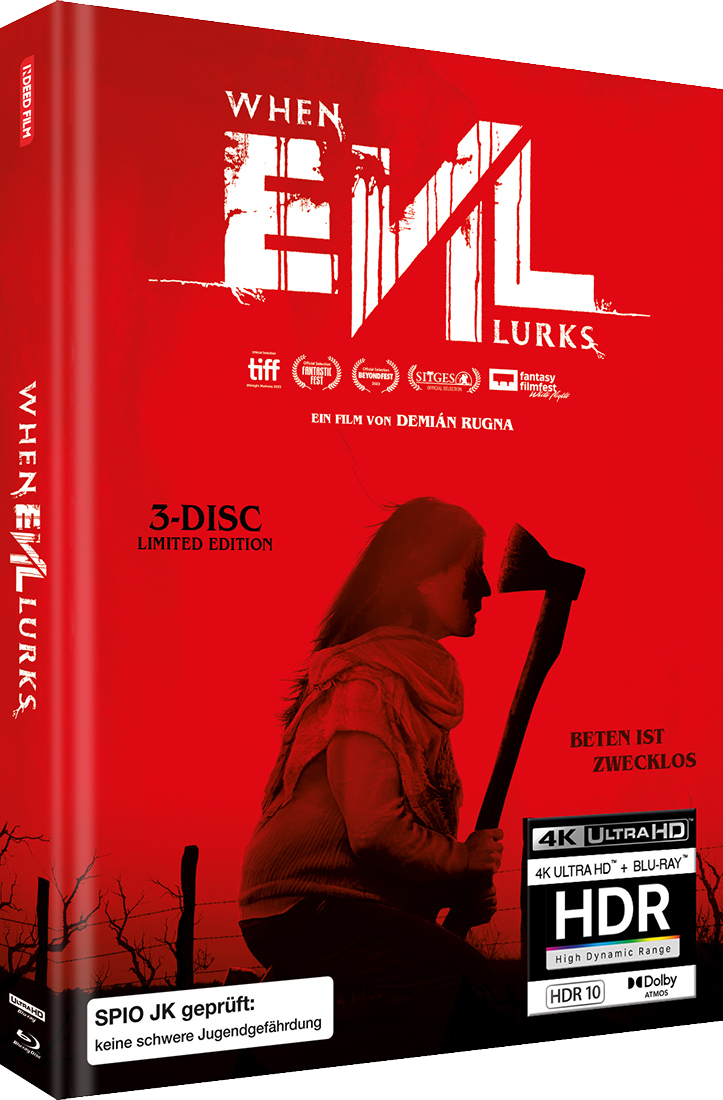 PRE-SALE: WHEN EVIL LURKS - 3-Disc (UHD + 2 BD) Limited (666) UNCUT MediaBook - Cover B - RELEASE DATE: 11th September