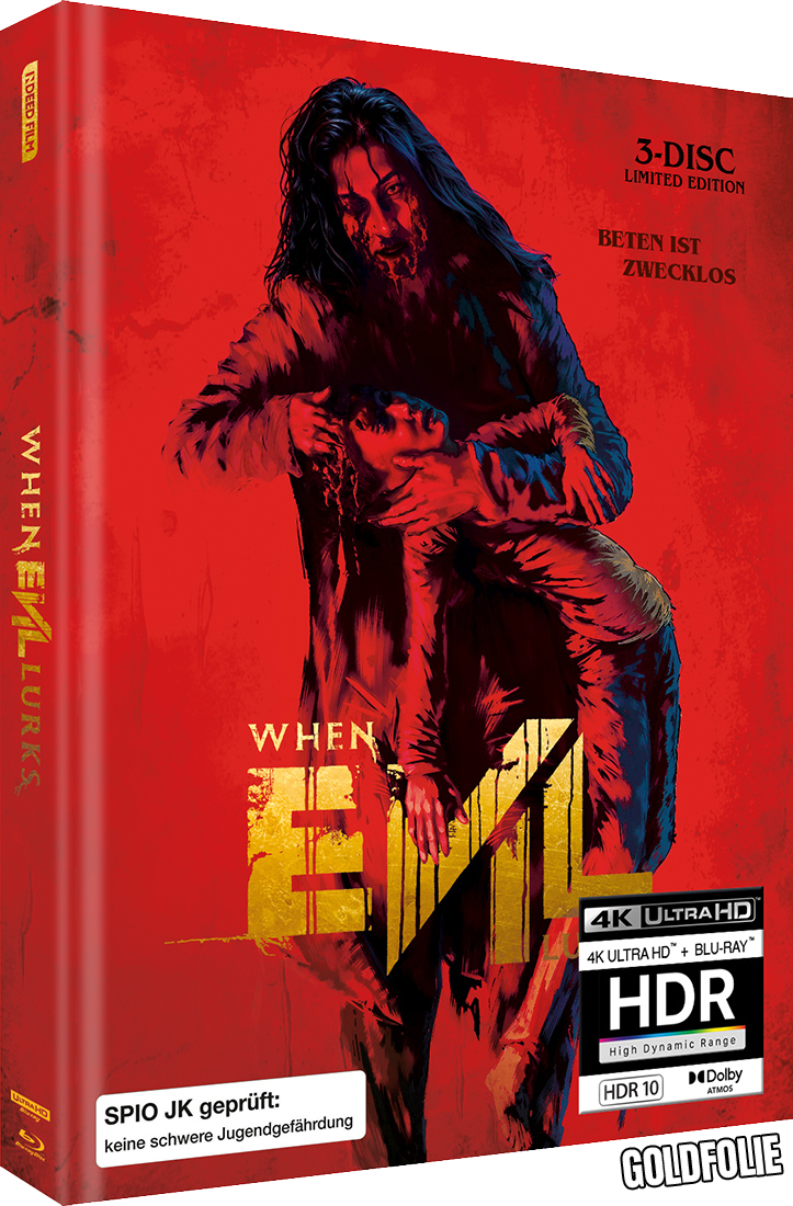 PRE-SALE: WHEN EVIL LURKS - 3-Disc (UHD + 2 BD) Limited (666) UNCUT MediaBook - Cover C - RELEASE DATE: 11th September