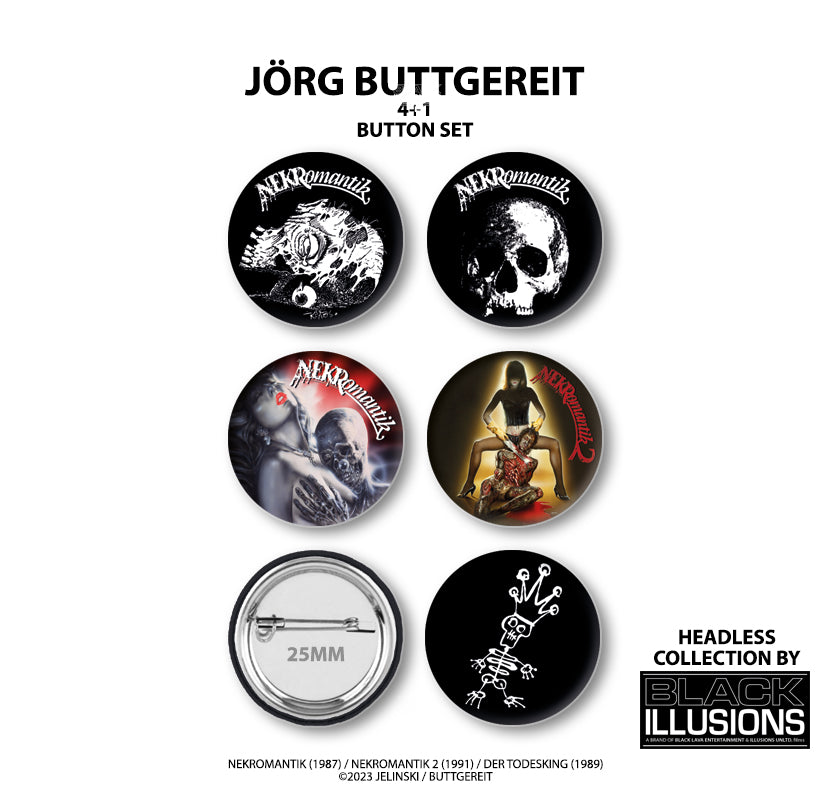 Jörg Buttgereit 4+1 Button Set